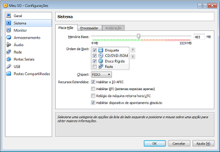 boot da maquina virtual virtualbox bios