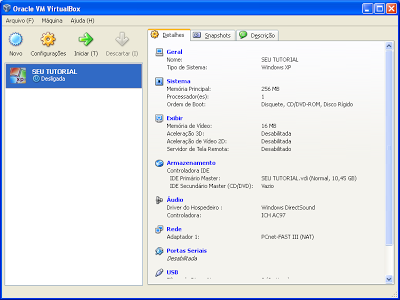 como usar o virtualbox 2013 tutorial