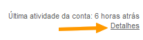 Detalhes da conta saber-se-gmail-hackeado