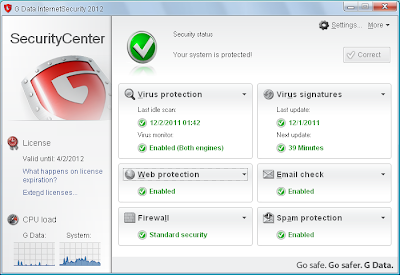promoção g data internet security 2013 2012