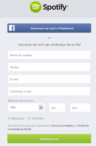 spotify chegou brasil 2014