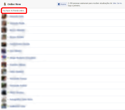 saber quem esta offline facebook