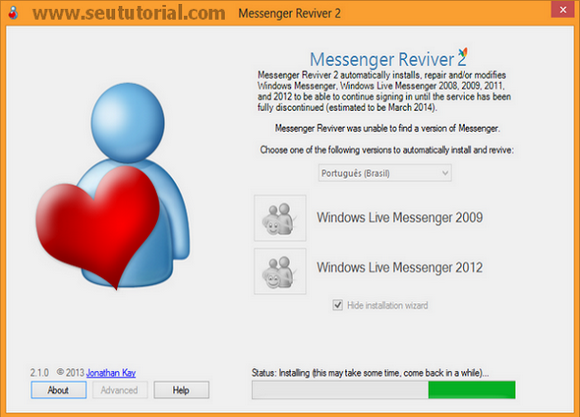 como não atualizar para o skype 2013 msn 2009