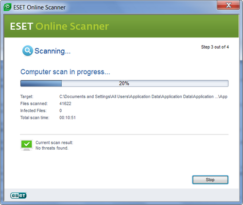 escaneamento antivirus eset nod32 online