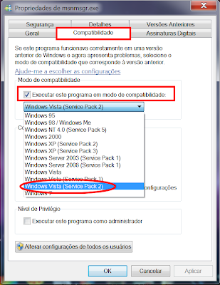 deixar msn no tray windows 8 7
