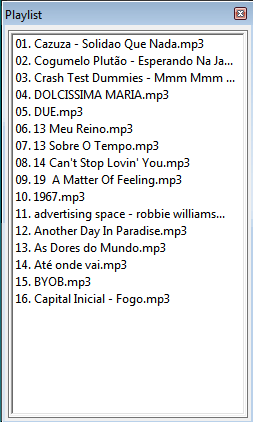 colocar lista de reprodução media player classic