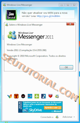 como desinstalar msn 2011 e voltar 2009