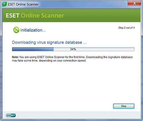 how to use eset online scanner firefox chrome ie