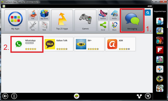 whatsapp windows bluestacks 2014