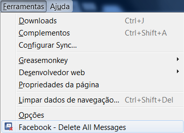 new facebook delete all messages