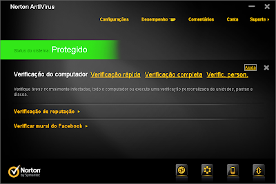 promoção norton antivirus 2012 facebook