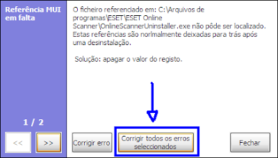 posso corrigir todos os erros ccleaner