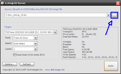 options-iso-burner