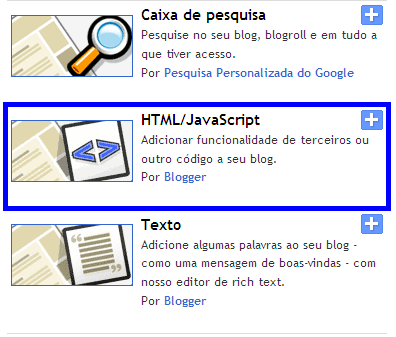 criando subcategoria blogger