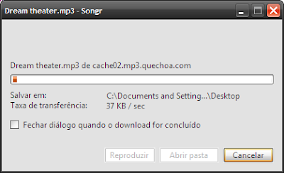 Como fazer download no songr