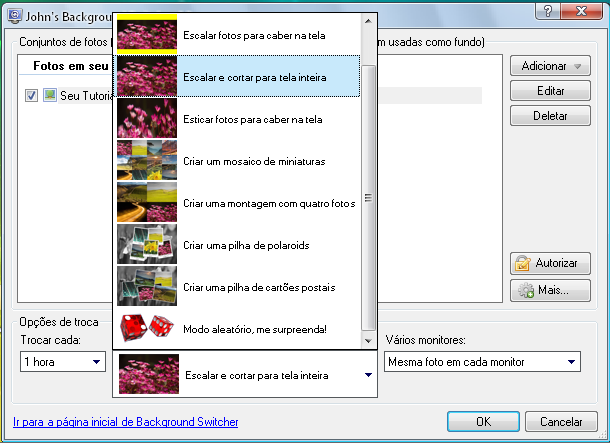 troca automatica papel parede windows