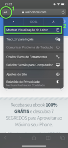 ativar modo leitura iphone safari burlar paywall